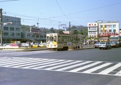路面電車の走る街(熊本1976)
