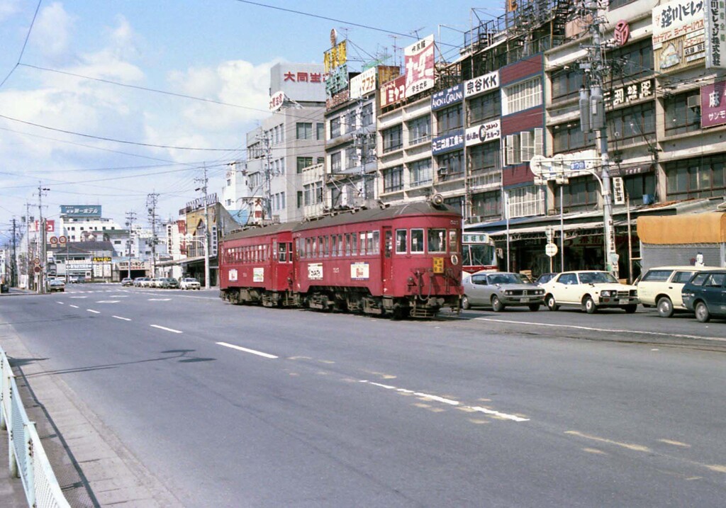 路面電車の走る街(岐阜1978)