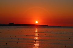 台湾紀行(淡水夕日)