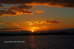 稲永公園の夕日