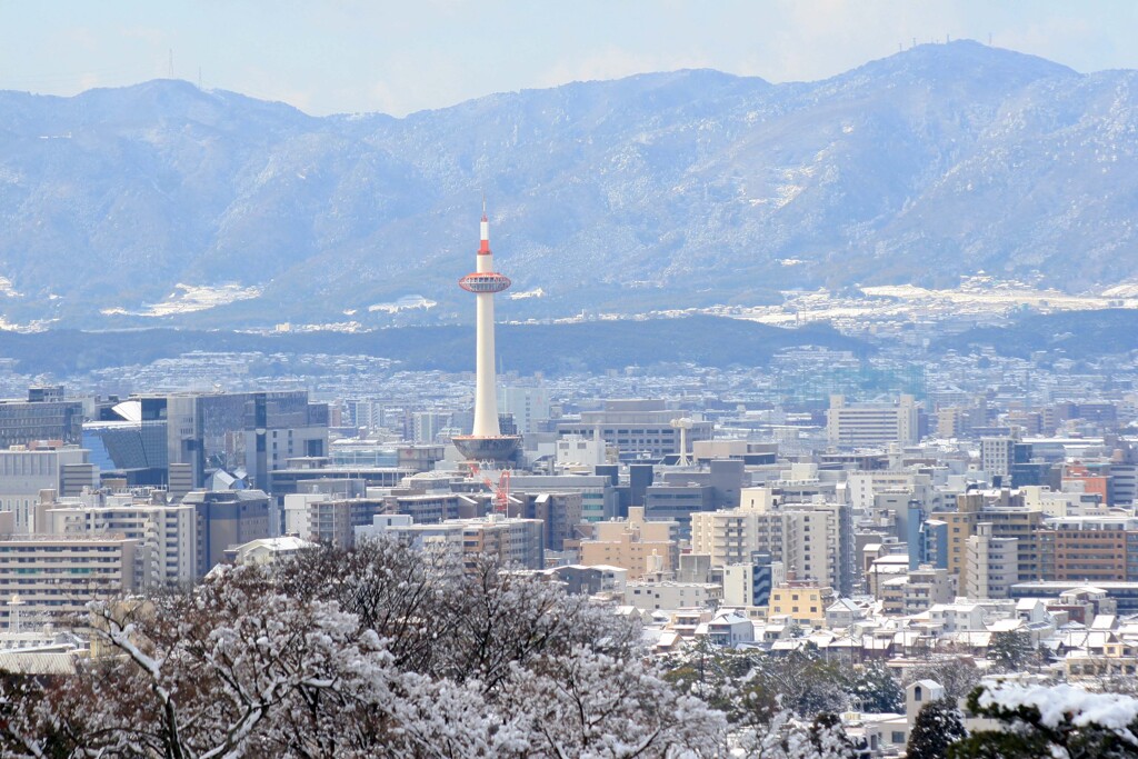 雪の日(清水寺～京都タワー)