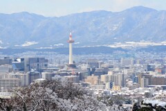 雪の日(清水寺～京都タワー)
