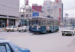 路面電車の走る街(函館1978)