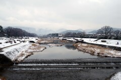 雪の日(加茂川2018)