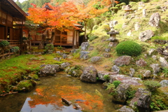 水面に移る(常照皇寺)