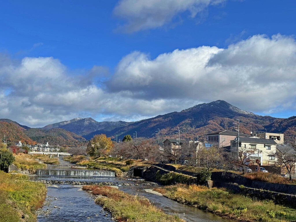 初雪の日(高野川)