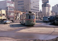路面電車の走る街(札幌1978)