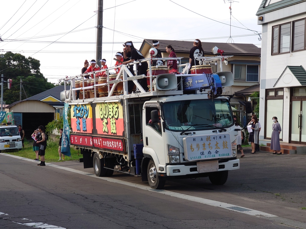 「夏の祭りINもり」もりまち太鼓保存会