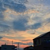 梅雨の夕焼け