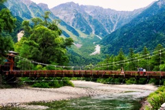 早朝の河童橋