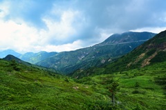 志賀高原の山岳風景
