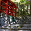 中川の階段