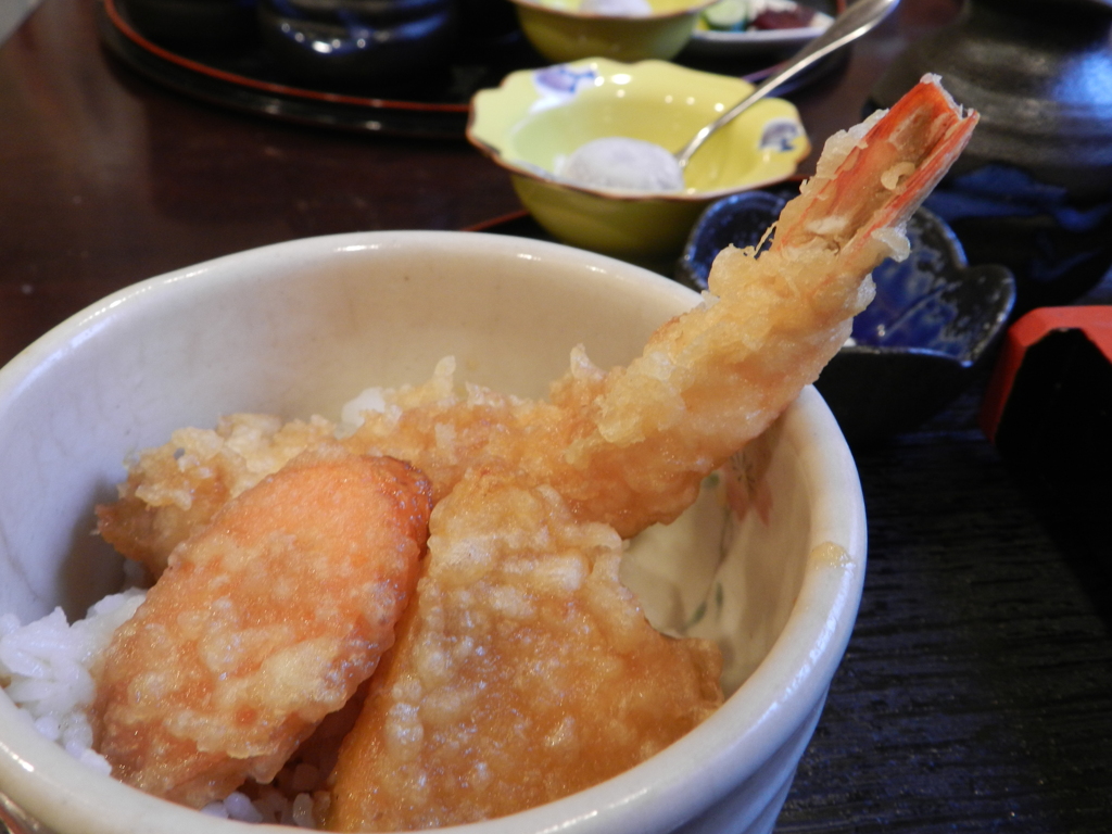 そば屋さんの天丼