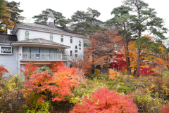 日光人形の美術館と紅葉