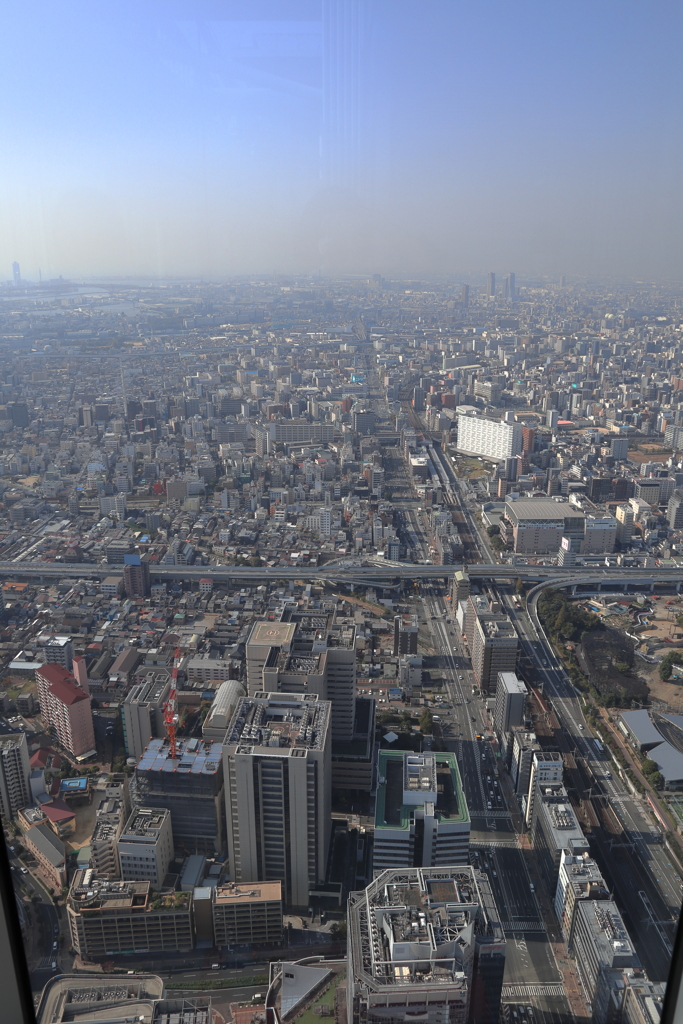 地上300ｍから見た大阪