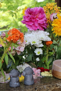 京都　勝林寺の花手水３