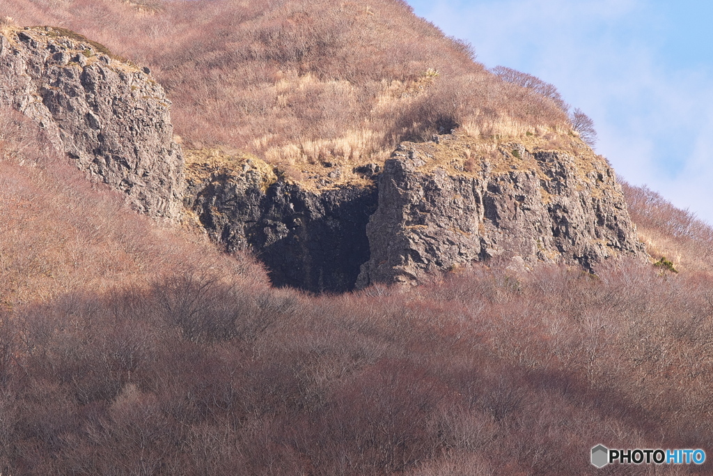 秋田県男鹿市　噴き上げの滝