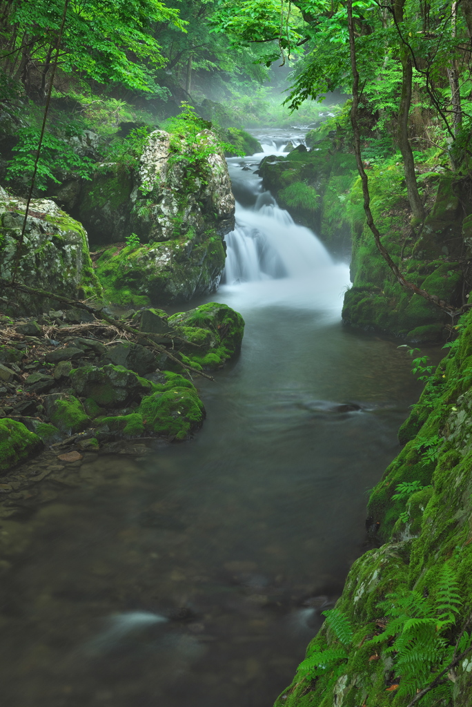 岩手県宮古市　小国川小黒の滝1