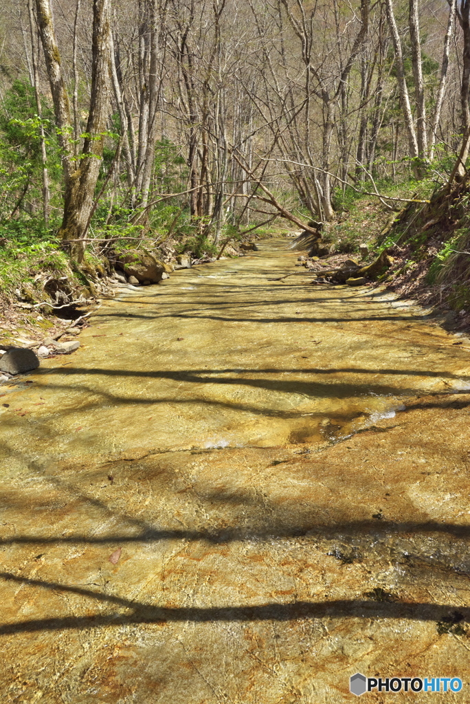 岩手県紫波町　滝名川　平らなナメ2