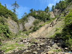 岩手県西和賀町　廻戸川岩目滝下流1