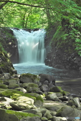 秋田県鹿角市　大湯川止滝1