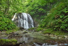 秋田県大館市　大川目川五色の滝上流滝1