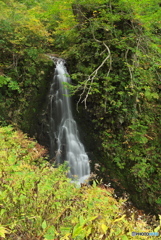 秋田県鹿角市　夜明島渓谷茶釜の滝上流滝