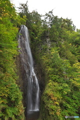 秋田県鹿角市　夜明島渓谷茶釜の滝上段（雲上の滝）