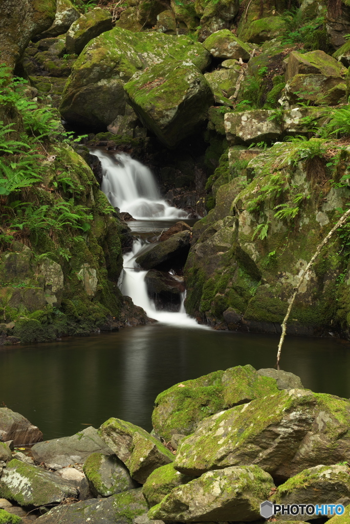 岩手県遠野市　藤沢川扇ガ滝