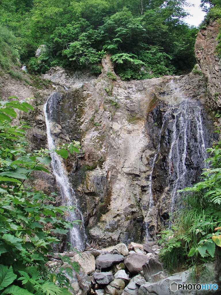 岩手県北上市　夏油川ウシロ沢二俣大滝