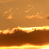 朝焼け光る