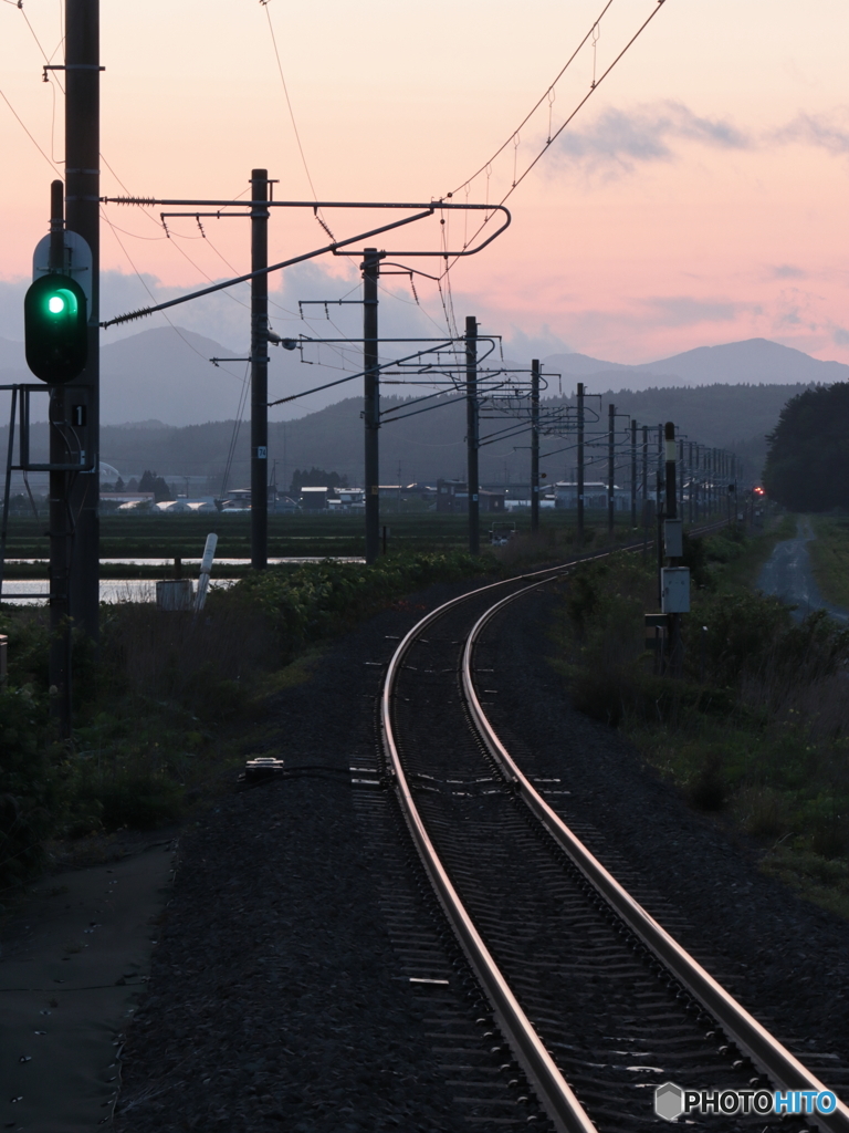 IMG_6247　染まる鉄路