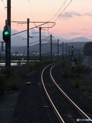 IMG_6247　染まる鉄路