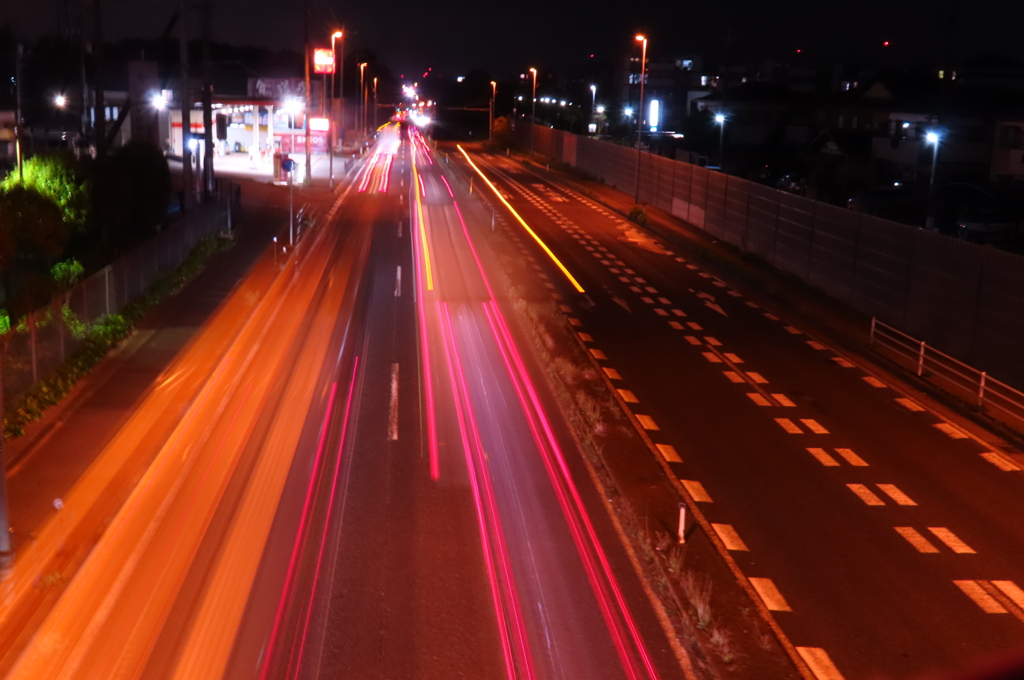 仕事帰りの歩道橋でパチリ
