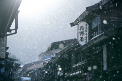 雪降る奈良井宿②