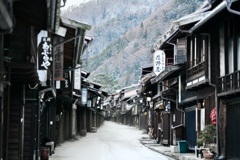 冬の奈良井宿