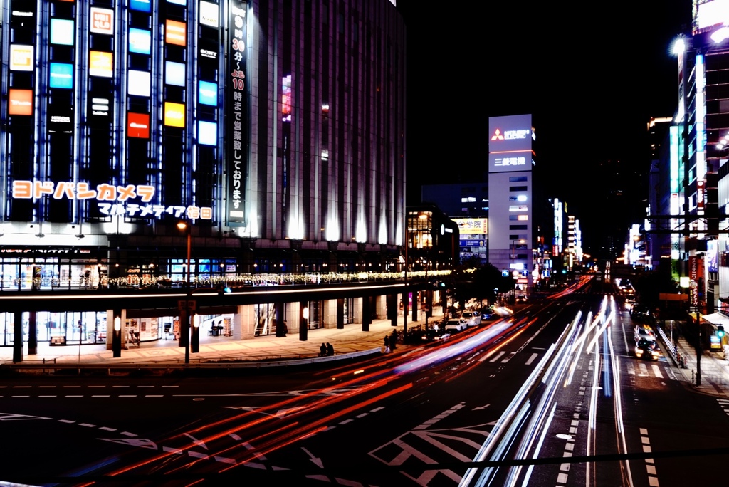 ヨドバシカメラの夜景