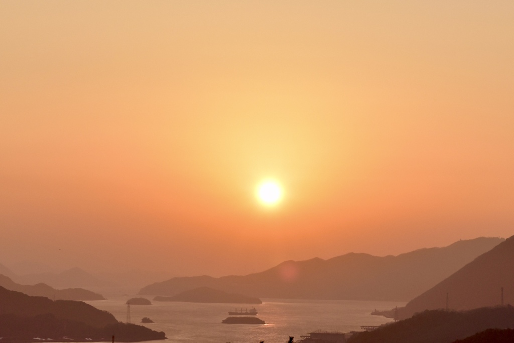 尾道の夕日