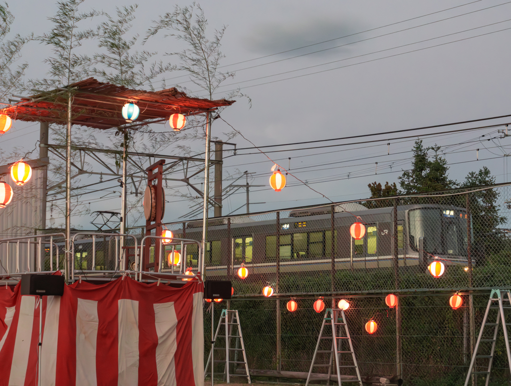 近所の夏祭り