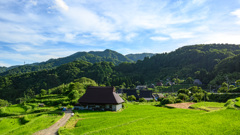 上世屋の集落・初夏