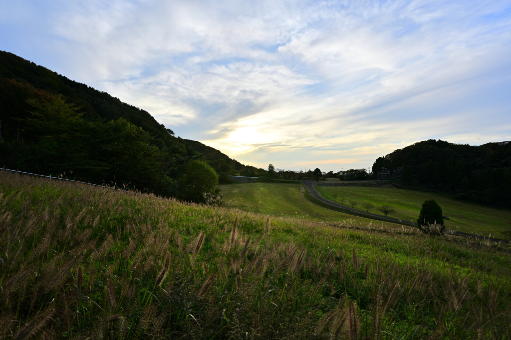 碇高原牧場　秋色