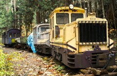 木曽の山奥にある森林鉄道