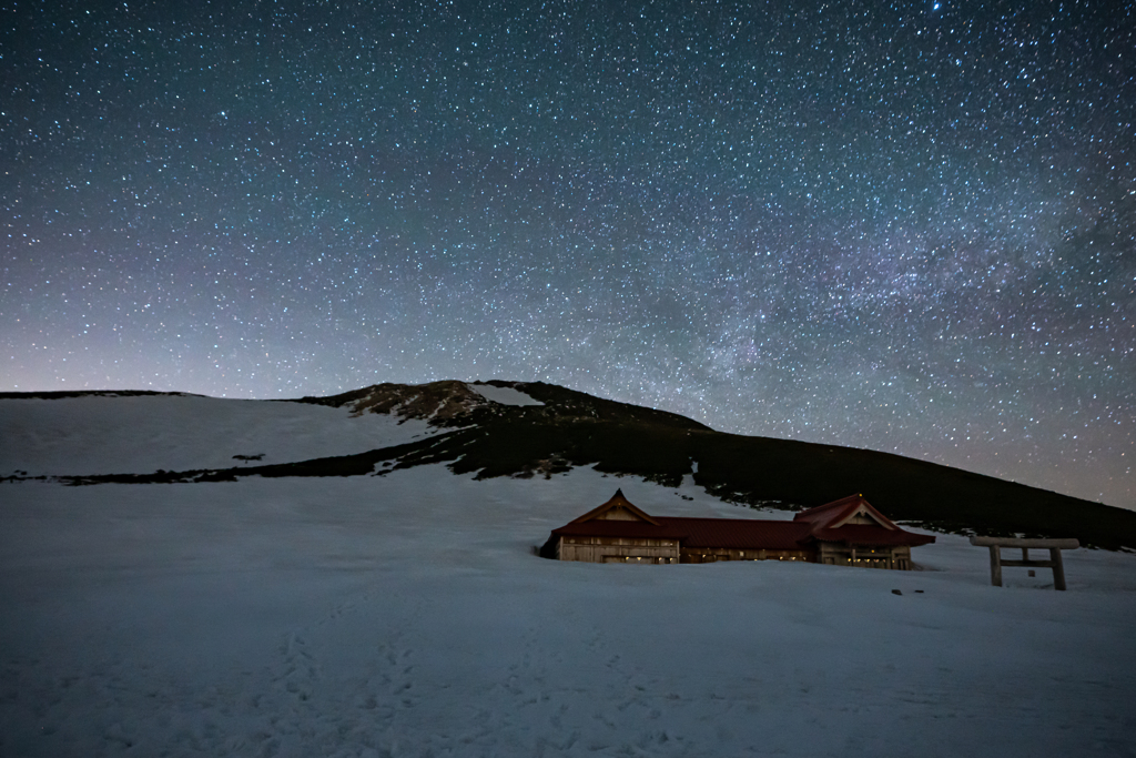 白山の星空