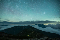 アルプスの星空