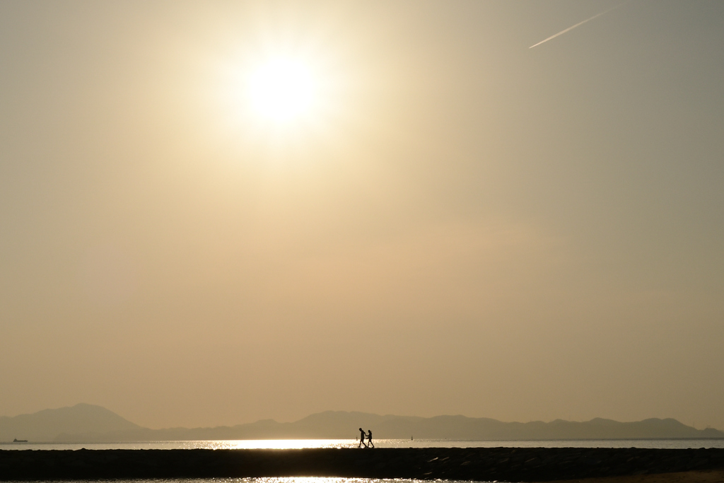 海岸デート