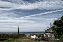 国道から見えた水平線 国道から見えた水平線