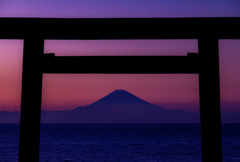 2023 今年最後のシルエット富士
