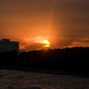 三番瀬から見た夕日