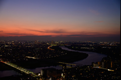 梅雨明け後の夕景