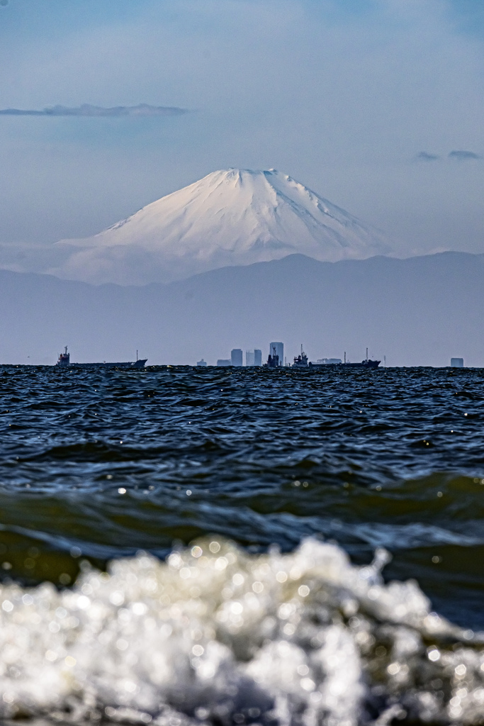 厚化粧した富士山